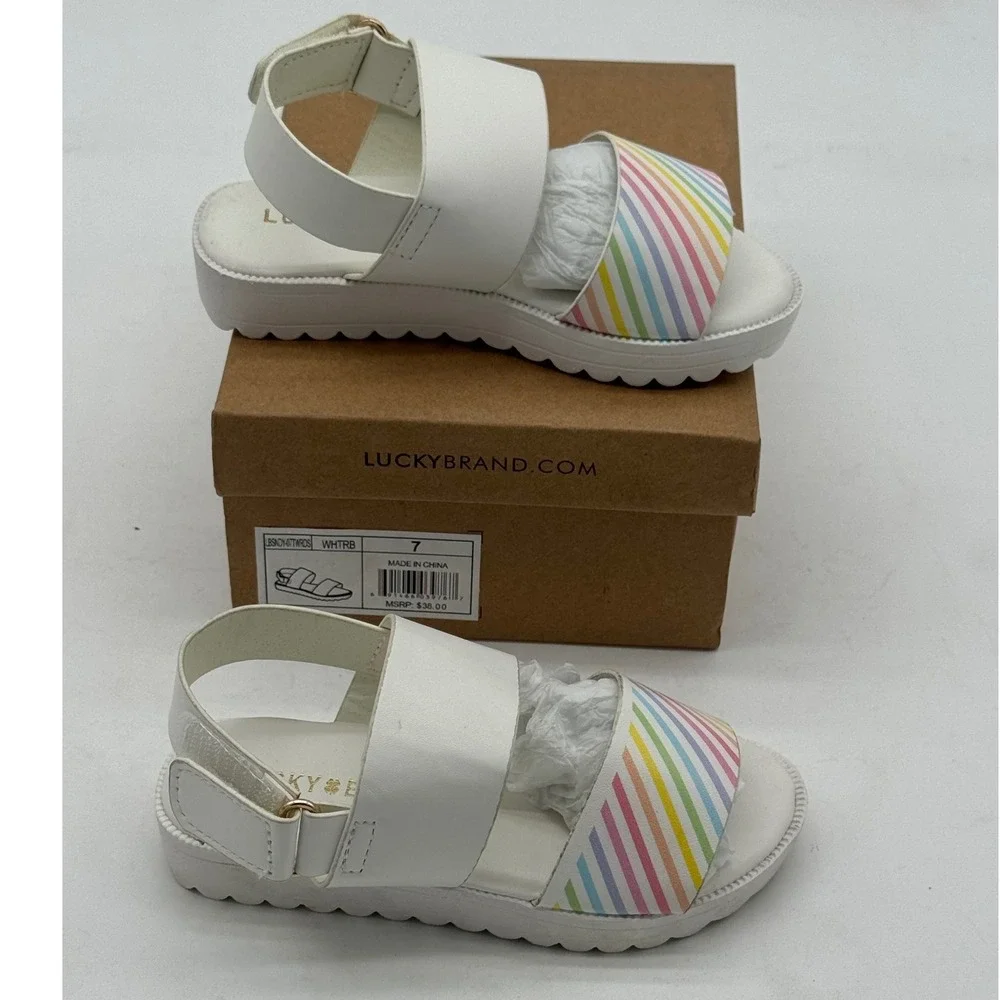 Lucky Brand White with Carnival Top‎ / Toddler Size 7